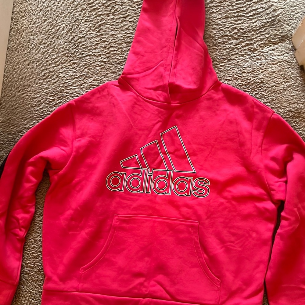 Pink athletic hoodie